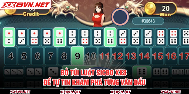 Bỏ túi luật sicbo XX8 để tự tin khám phá từng ván đấu