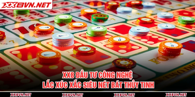 XX8 đầu tư công nghệ lắc xúc xắc siêu nét bát thủy tinh